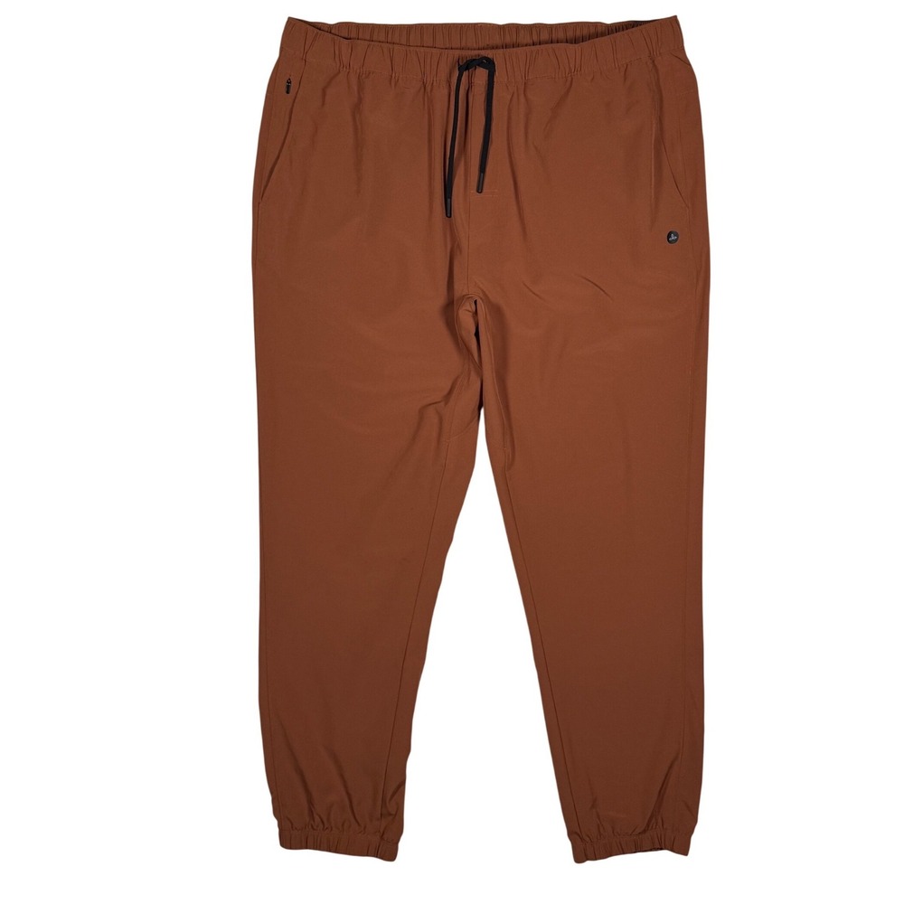 prAna Men's Discovery Trail Jogger, Rust, SIZE XXL